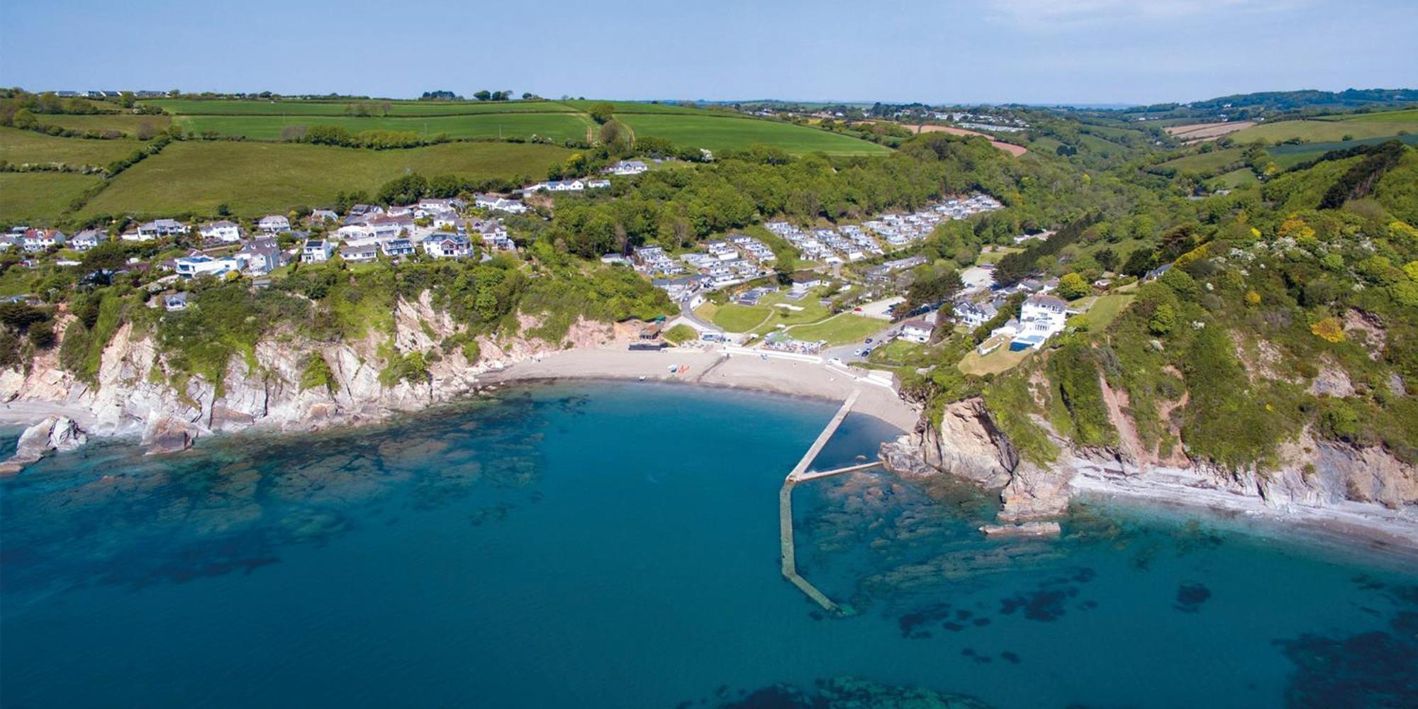 Pet Friendly Sea View Villa Millendreath Looe Esterno foto